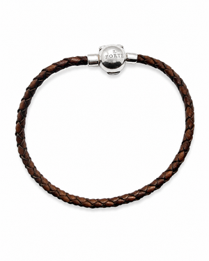 Bracciale in Cuoio intrecciato | Testa di Moro