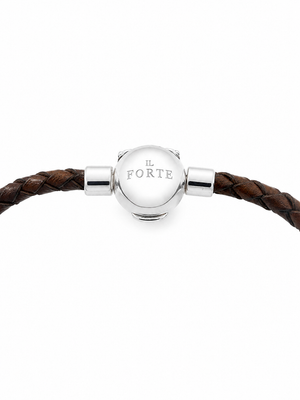 Bracciale in Cuoio intrecciato | Testa di Moro