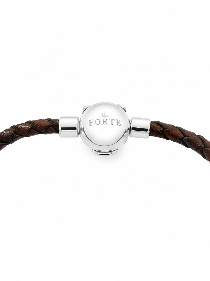 Bracciale in Cuoio intrecciato | Testa di Moro