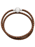 Bracciale in Cuoio a doppio giro | Testa di Moro