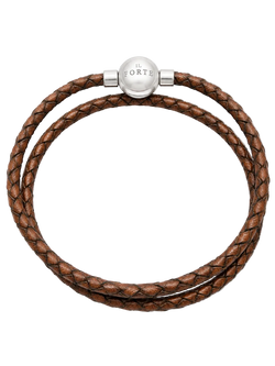 Bracciale in Cuoio a doppio giro | Testa di Moro