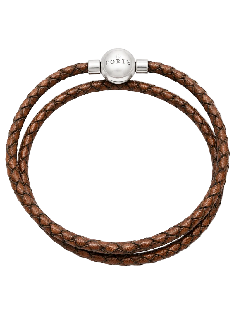 Bracciale in Cuoio a doppio giro | Testa di Moro